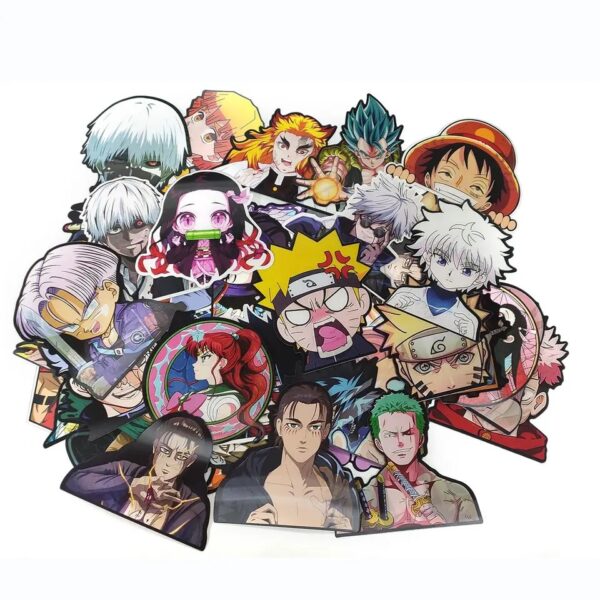 Flip Cartoon Anime Sticker Custom Printing 3D Sticker Anime Flip by animepostdaily